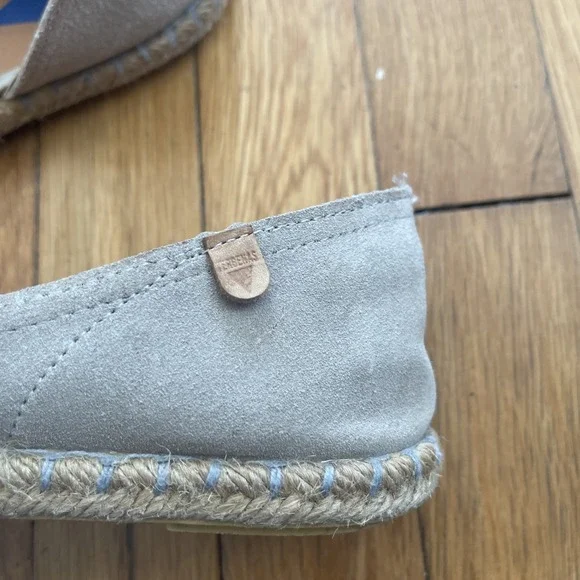 Verbenas Cruz Open Toe Suede Espadrille in Tan Piedra Size 38 Made In Spain - Picture 6 of 13